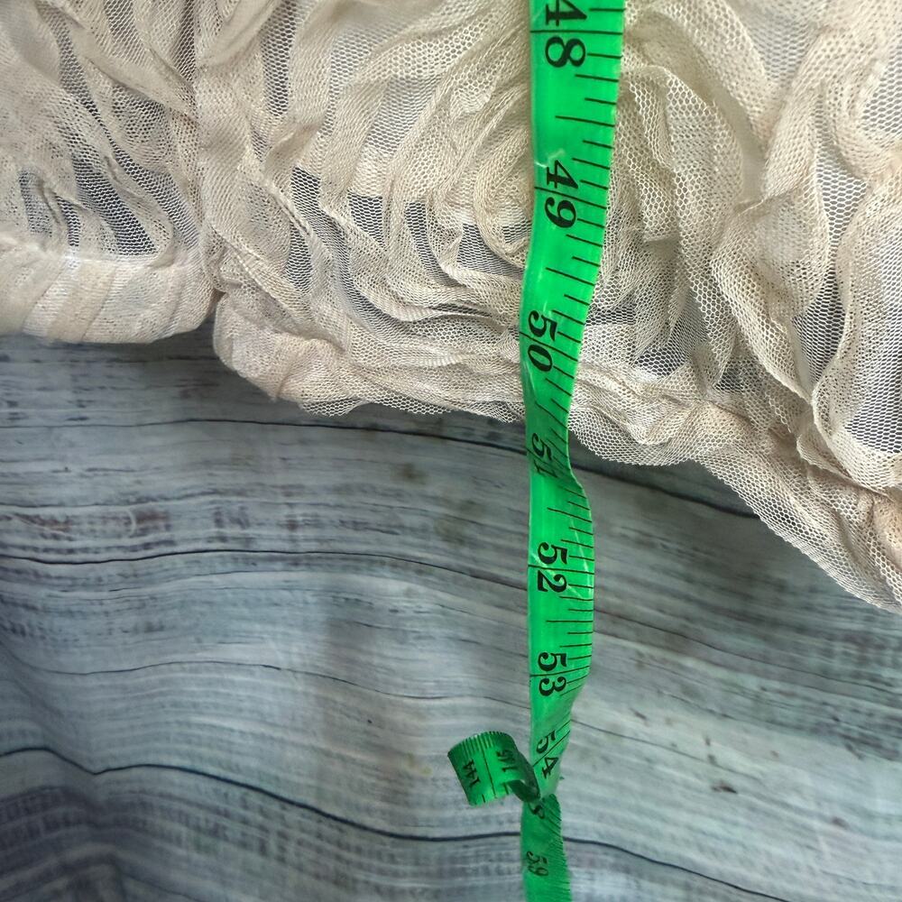 Adrianna Papell Strapless Rosette Gown Beaded Formal Dress Champagne 4 - Picture 8 of 8